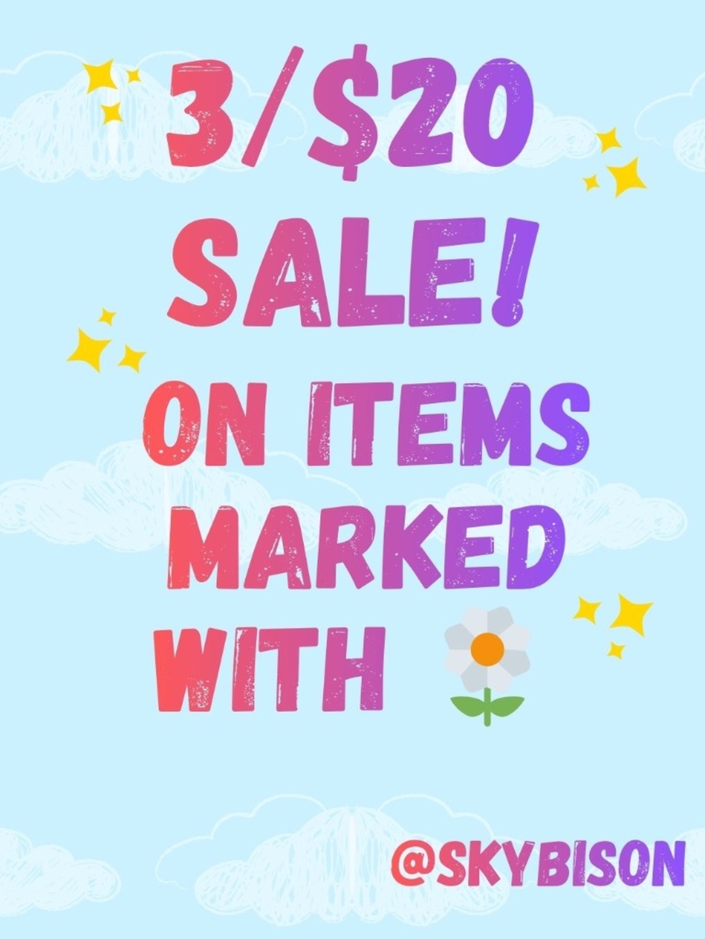 🌼3/$20 SALE!🌼